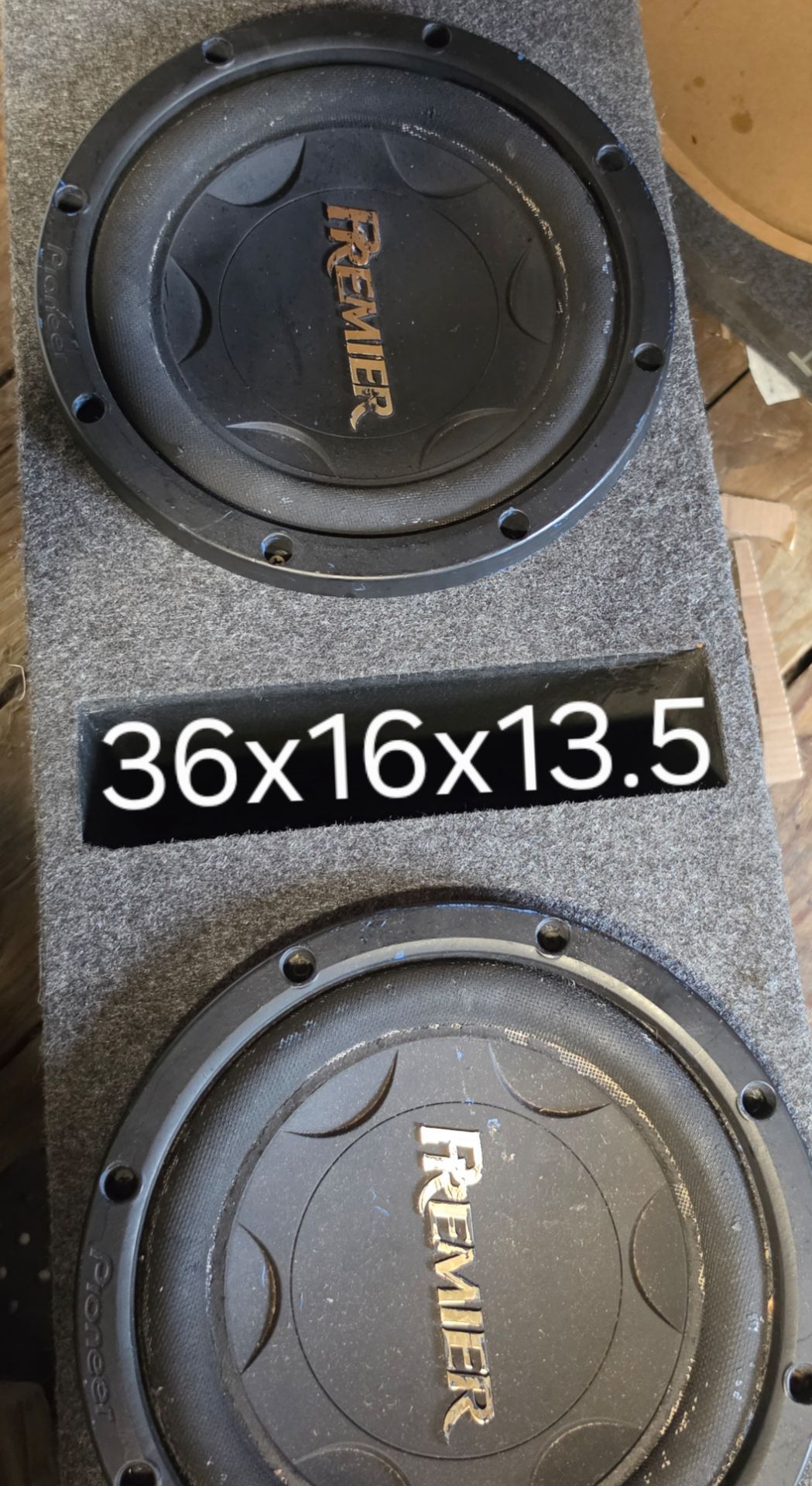 Pair of Pioneer 12s in ported box