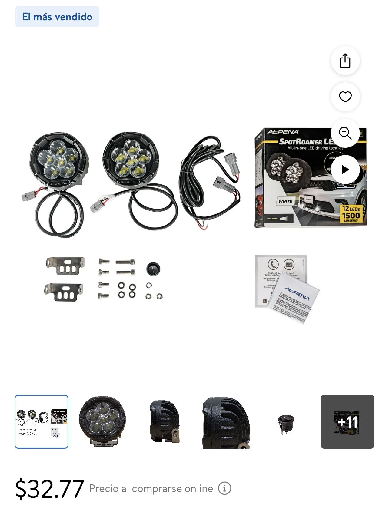 Alpena Sport Roamer12-24vLeD Sportlight kit Universal For Vehicles