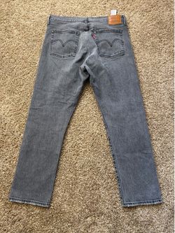 Levi's Premium Wedgie Straight Leg Gray Wash Jeans Mens Size 31x28