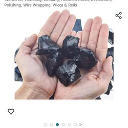 LG Nuggets Obsidian In Rough Collectable Crystals 