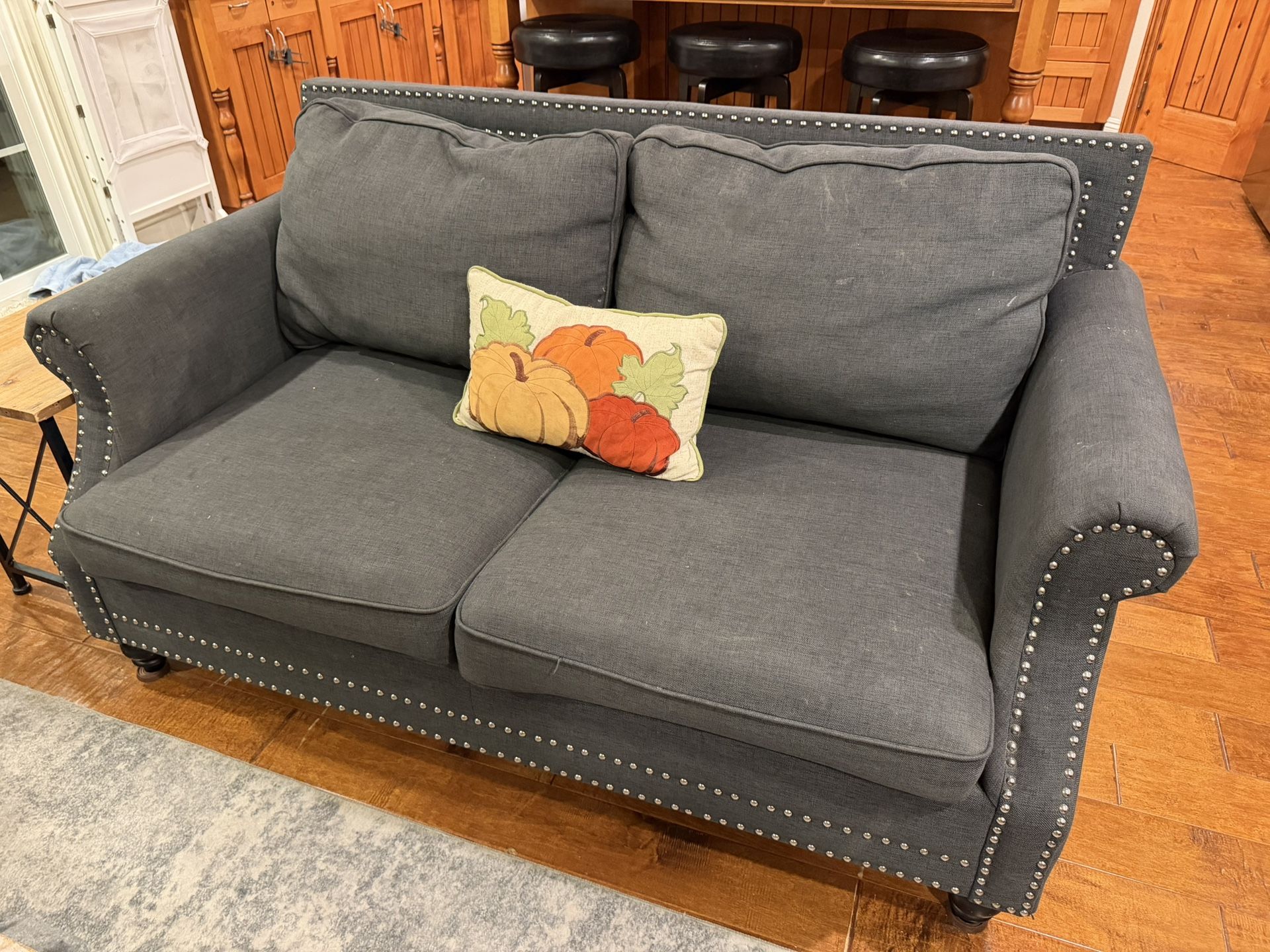 Grey Couch Loveseat 