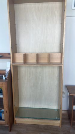 Ikea shelves with doors