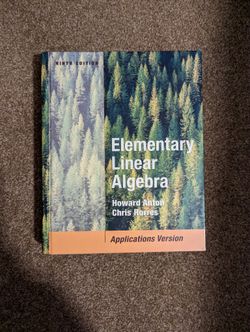 Elementary Linear Algebra