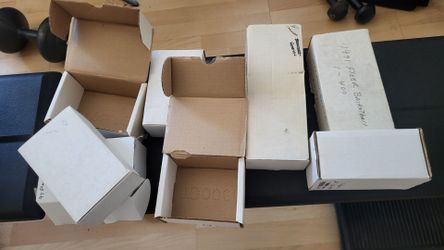 Empty Sports or Pokemon storage boxes