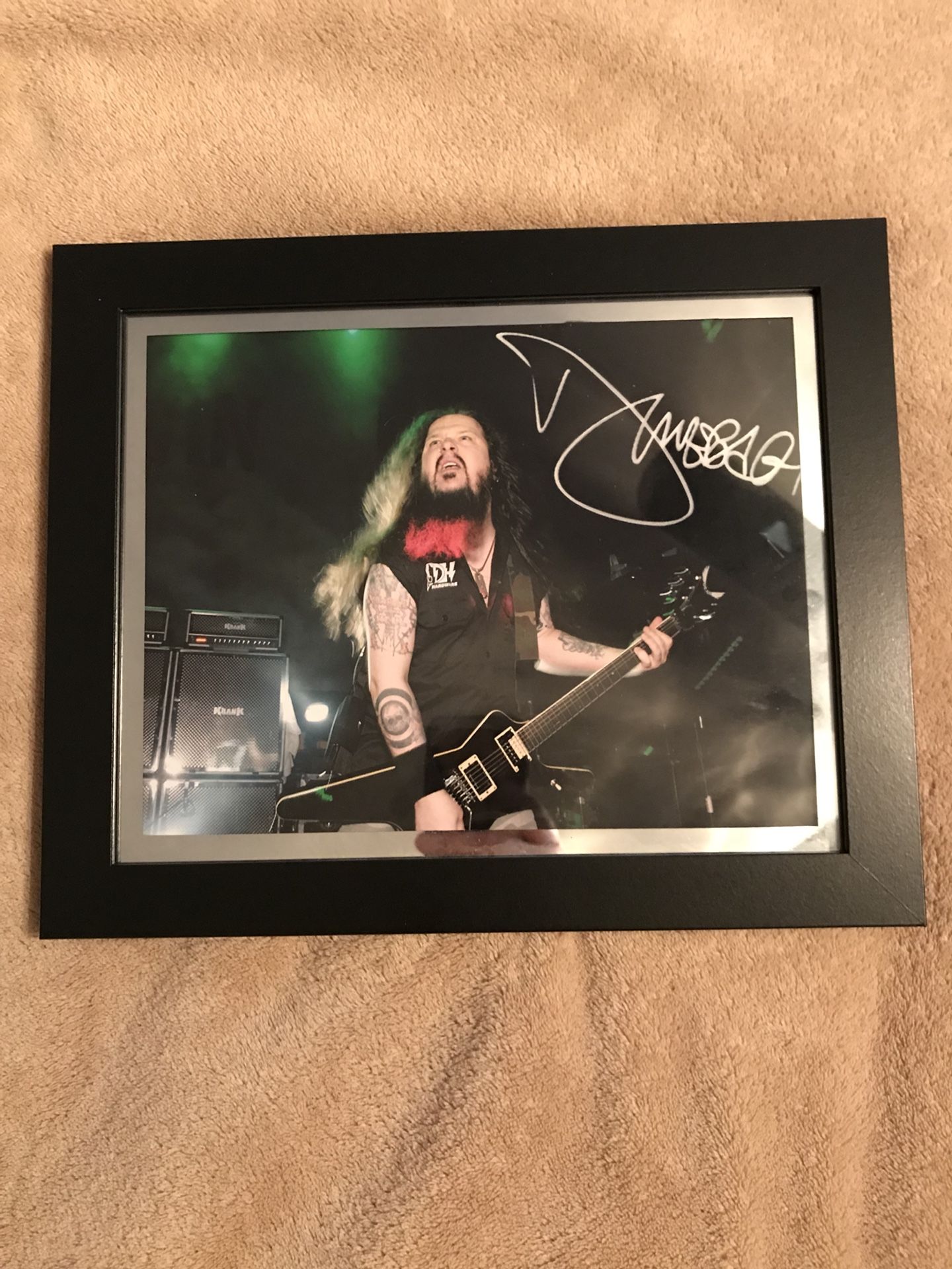 Dimebag Darrell Autograph with frame