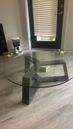 Low Glass Coffee Table