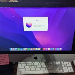 Apple iMac 21.5"  Late 2015 Intel Core i5 Processor 8GB Ram 256GB SSD macOS Monterey Microsoft Offic