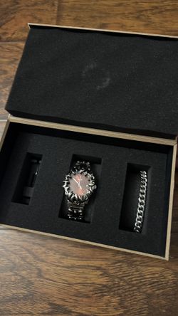 Alabaster Industries Watch Red Dial READ DESCRIPTION 