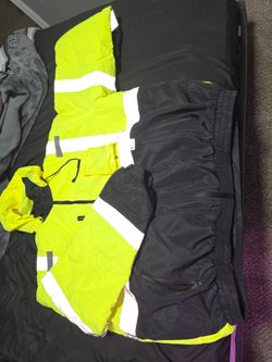4x MENS REFLECTIVE SAFETY COAT
