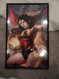 Wonder woman framed print