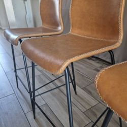 Vintage Cedar 2 Bar Stools 24" 