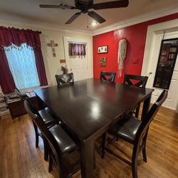 Table & Six Chairs Counter Height