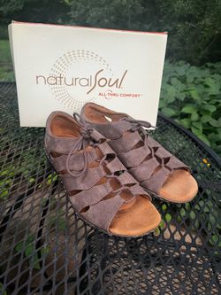 Natural Soul Gladiator Sandals sz9