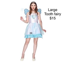 Women’s Tooth Fairy Costume Large / Disfraz Hada de Los Dientes Grande Halloween