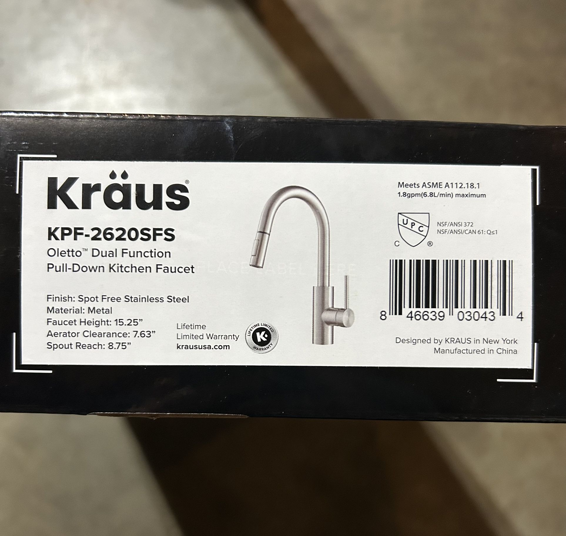 Kraus Faucet - New In Box - $125.00