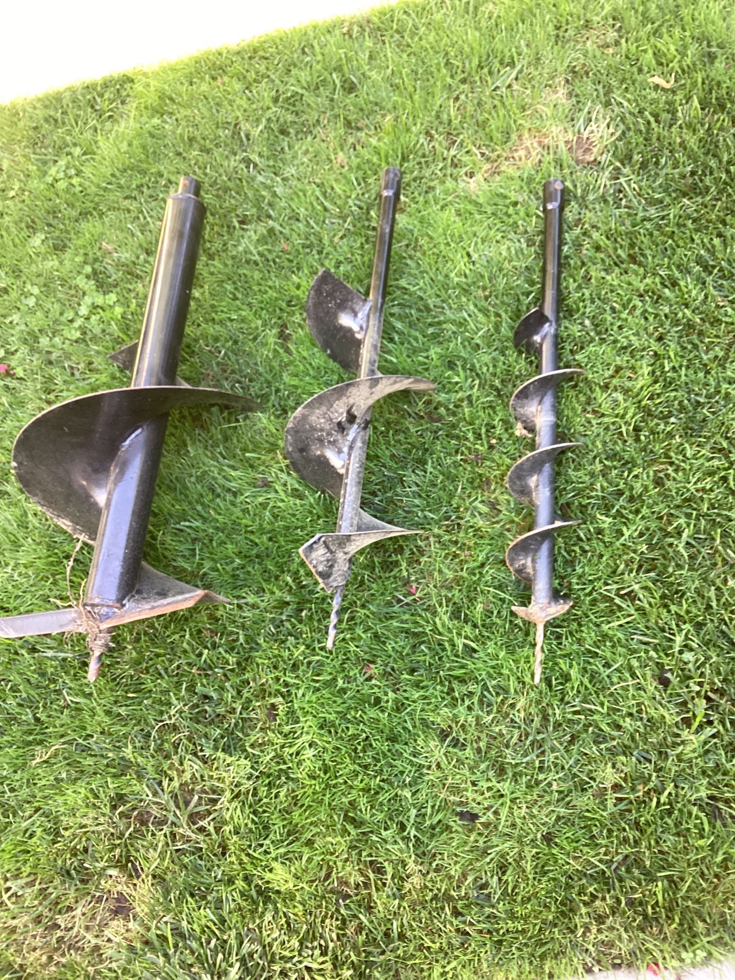 3 Auger Bits 8”, 6” and 4”. All Three For $55. Prices For Cash Only.