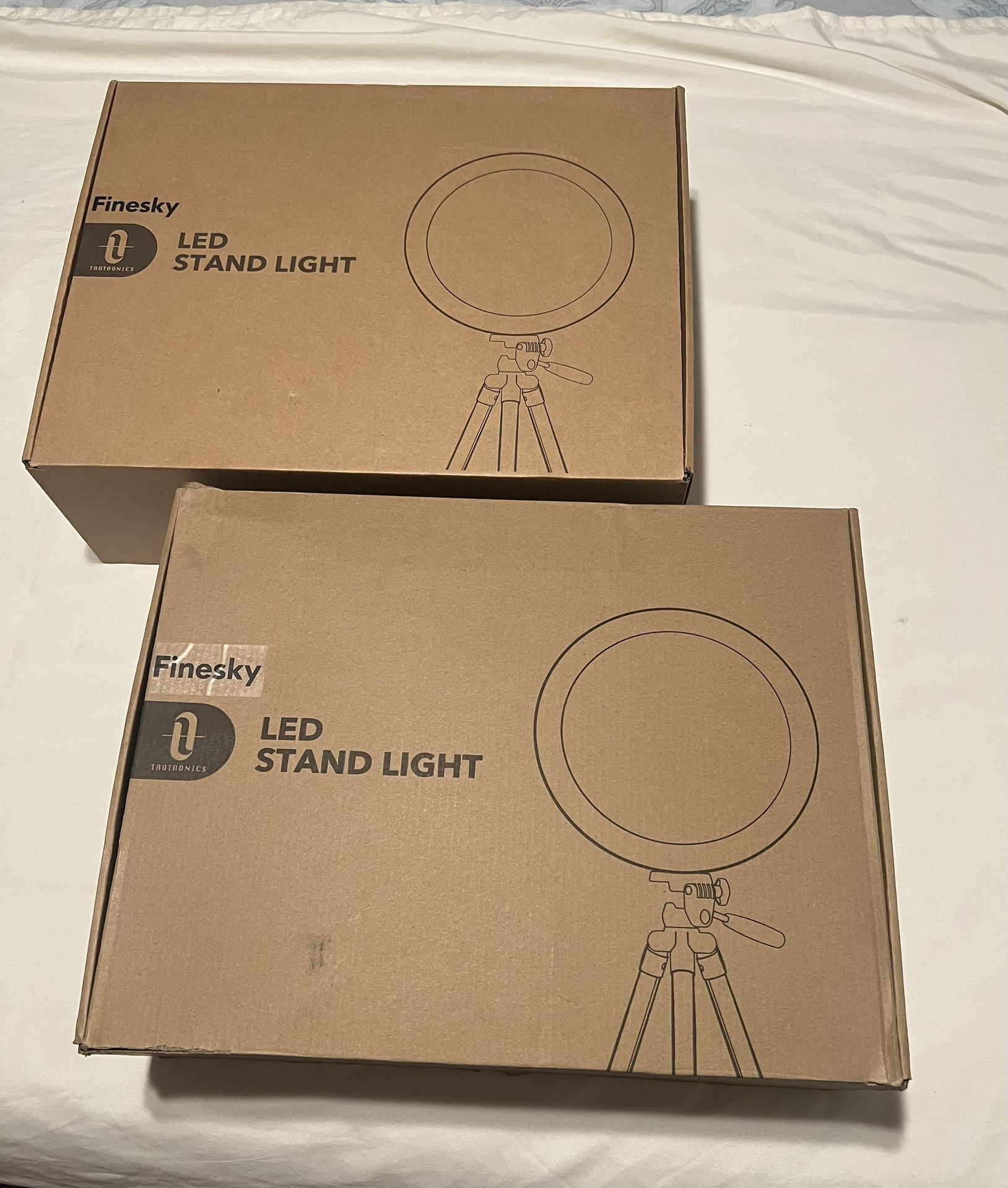 Professional LED Ring Lights with Bluetoooth Shutter Remote & Tripod & Phone Holders