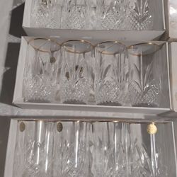 Fine Vintage Crystal Cut Glasses