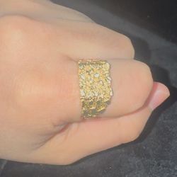 14k Gold Nugget Ring