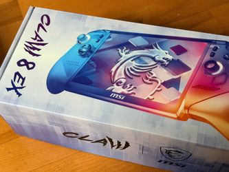 MSI Claw 8 EX AI+ Intel G3 Gaming Handheld Console