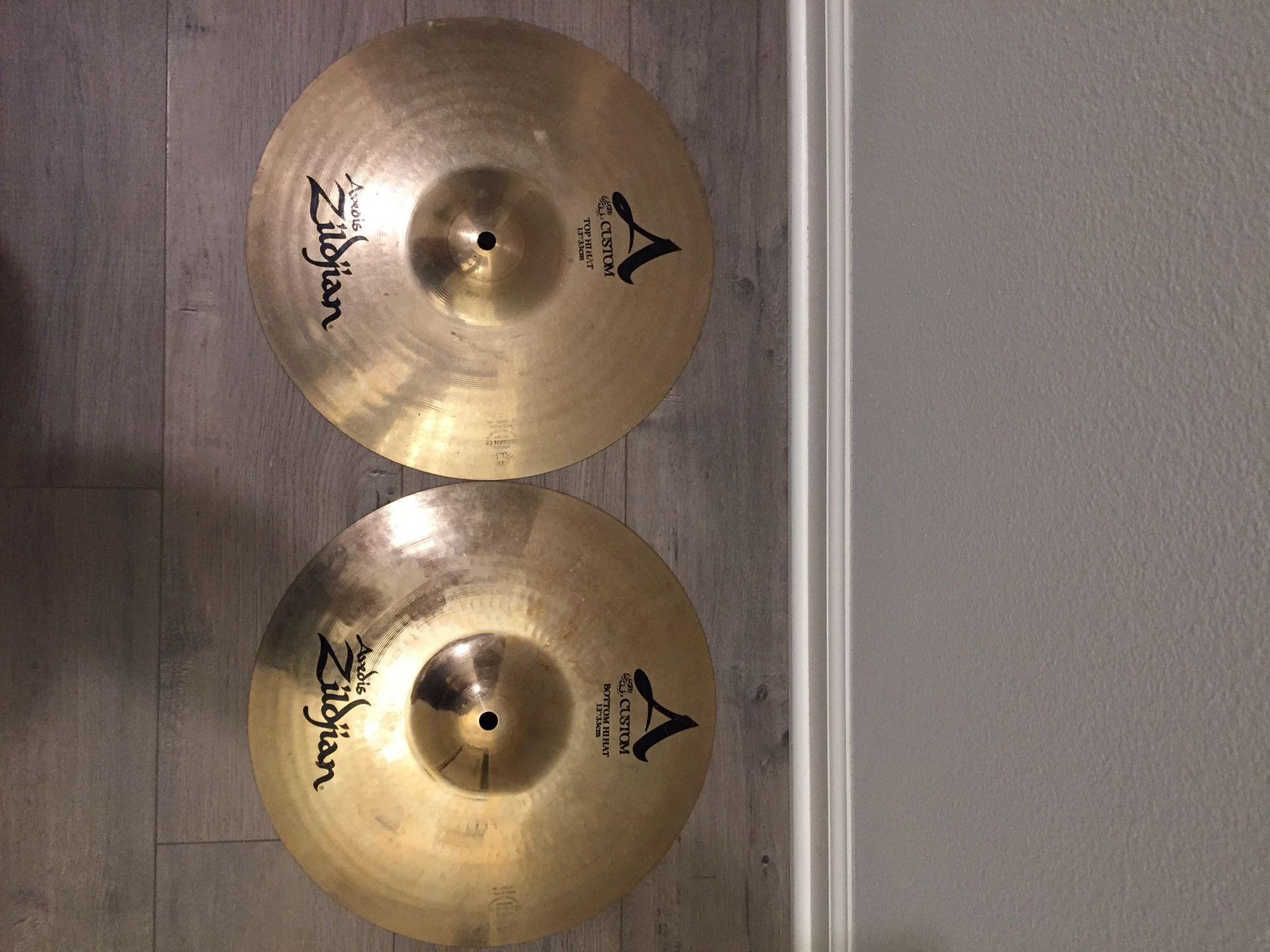 Zildjian A Custom Hi Hat Cymbals 13”