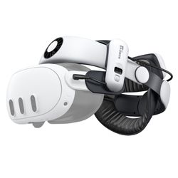 BOBOVR S3 Pro Battery Strap Accessories,Head Air Cooling System and 10000mah Hot-swappable Battery Pack,Compatible with Meta Quest 3/Quest 3S