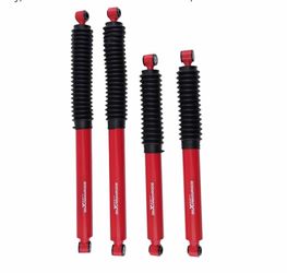 F0-2" R0-1" Monotube Shocks for Ford F-250 F--2004 Front Rear Monotube Shocks for 1 Ford F-250 F-350 Super Duty, Fit Models with Front