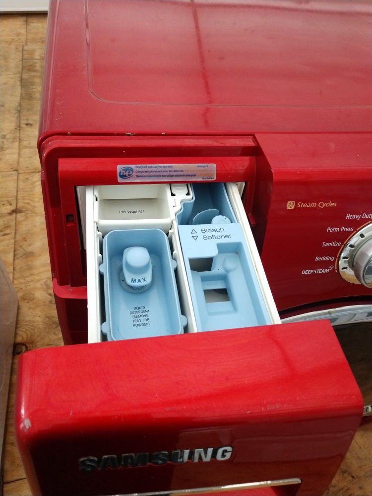 Samsung front load washer and dryer set everything works great 60 days warranty for Sale in