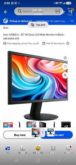 Acer V206Q 20-Inch LCD Wide Monitor Black