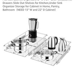Pull Out Cabinet Organizer(12" W x 21" D) 