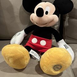 **Price Reduced**Disney Genuine Mickey Mouse and Minnie Mouse Plush 19” 