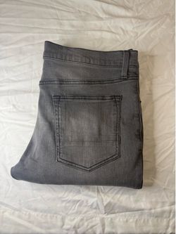 Old Navy Slim Straight Gray Stretch Jeans