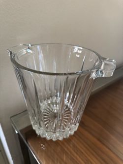 Clear Crystal Glass Pitcher