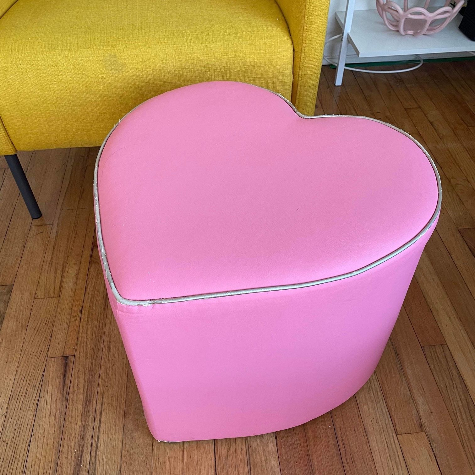 Heart shaped ottoman deals
