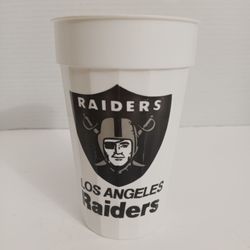 Vintage Los Angeles Raiders Small Plastic Cup 5.5"