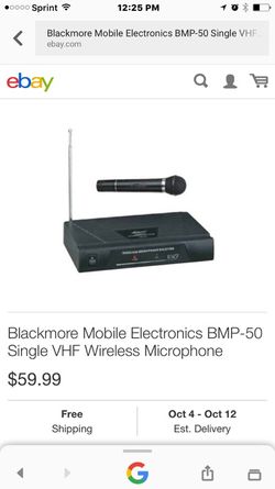 Professional wireless microphone system