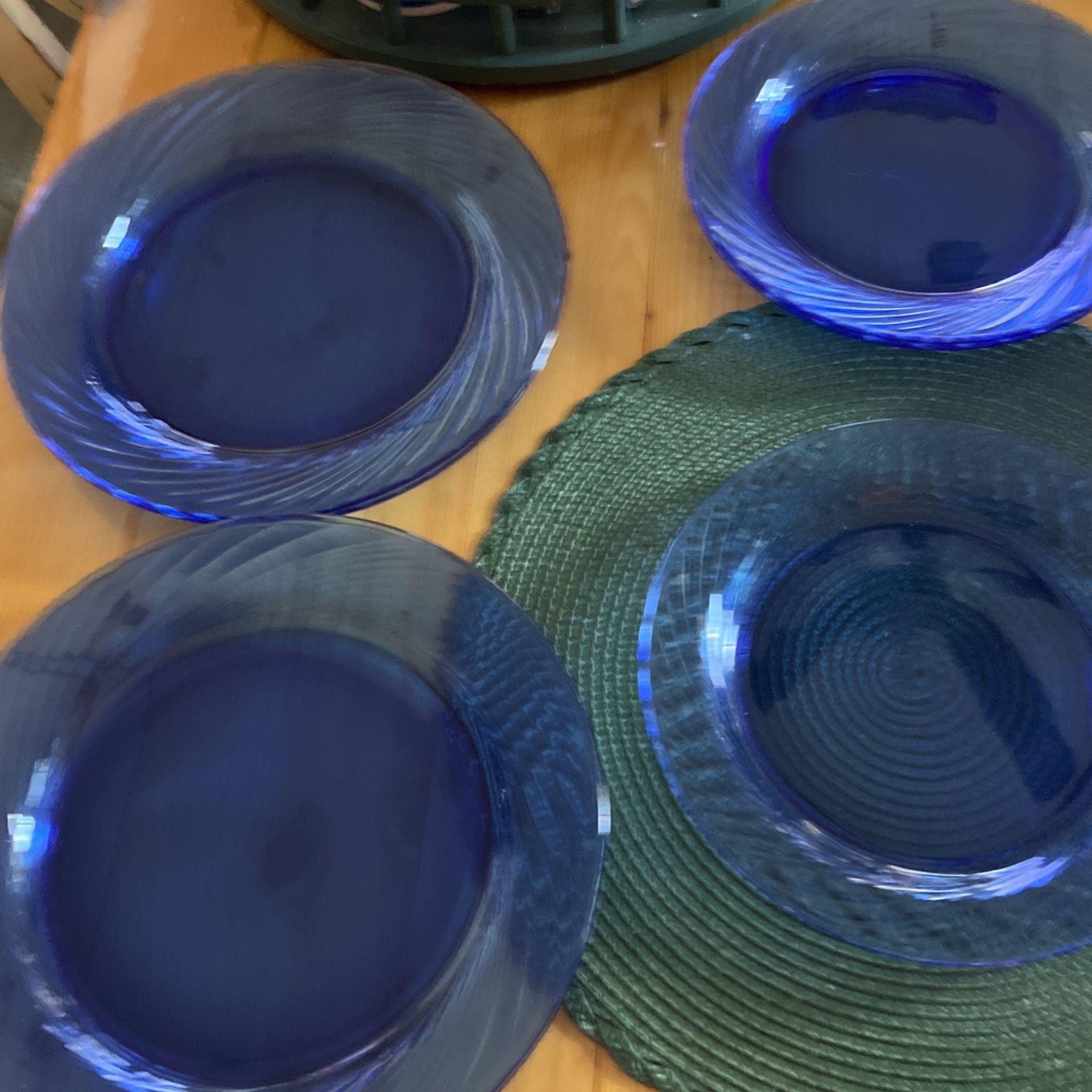 Cobalt Blue Plates And Bowls