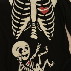 Maternity Long Sleeve Skeleton Shirt