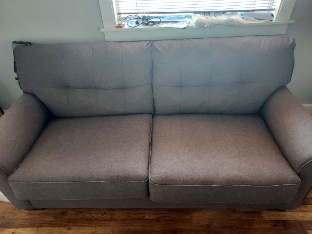 Ashley Sofa 81' Brown Sofa
