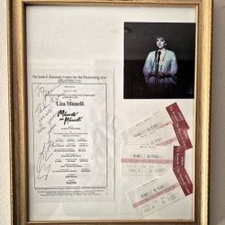 Liza w/ A Z!! Signed Program & Memorabilia – Kennedy Center Performance – Rare!🔥