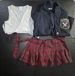 Womens Size Medium School Girl Costume