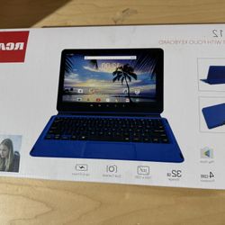 RCA Pro 12 Tablet With Folio Keyboard 12.2 Inc, 4 Core , 32GB , Up To 8 Hours 