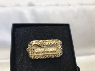 18k LAST SUPPER DUAL FINGER RING 9-10 -11-12 sizes
