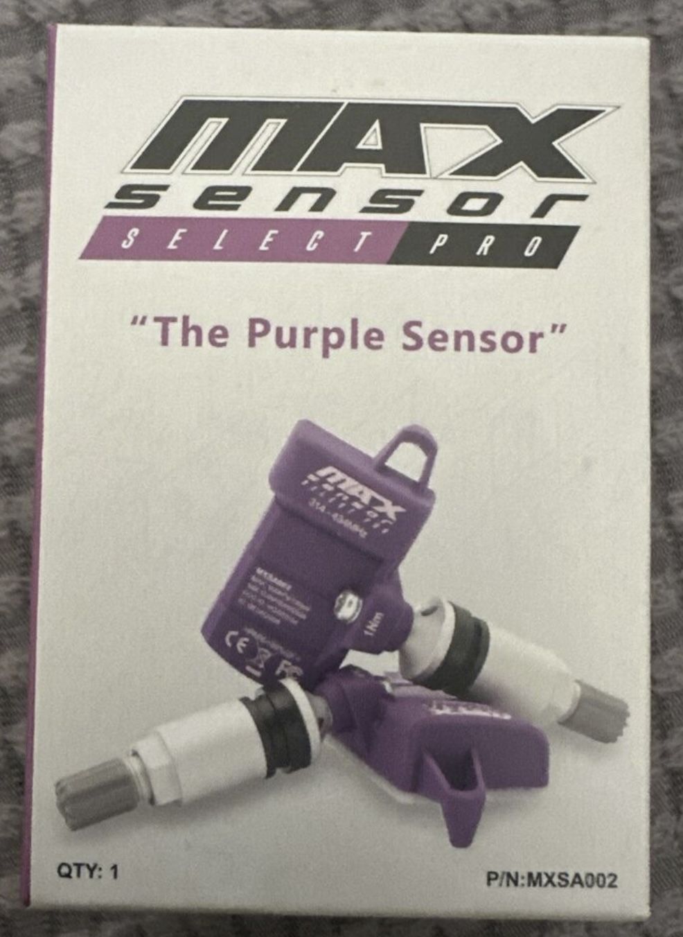 MAX Tire Sensor Select Pro The Purple Sensor Cap & Valve Stem MXSA002 ( 4 Count
