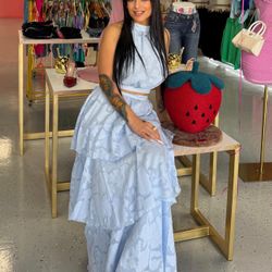 ✨ Conjunto azul cielo – elegante y femenino ✨