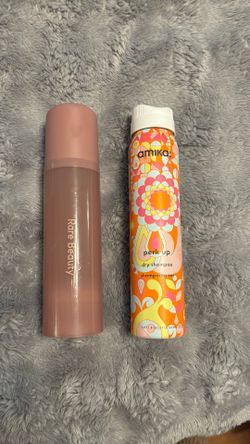 Rare beauty, perfume mist, amika: perk up dry shampoo both brand new
