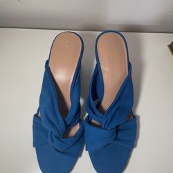 A New Day Royal Blue Block Heels  