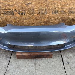 2017-2022 TESLA MODEL 3 FRONT BUMPER COVER NO SENSORS HOLES OEM