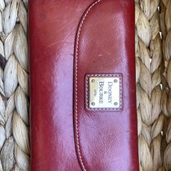 Dooney & Burke Red Leather Wallet
