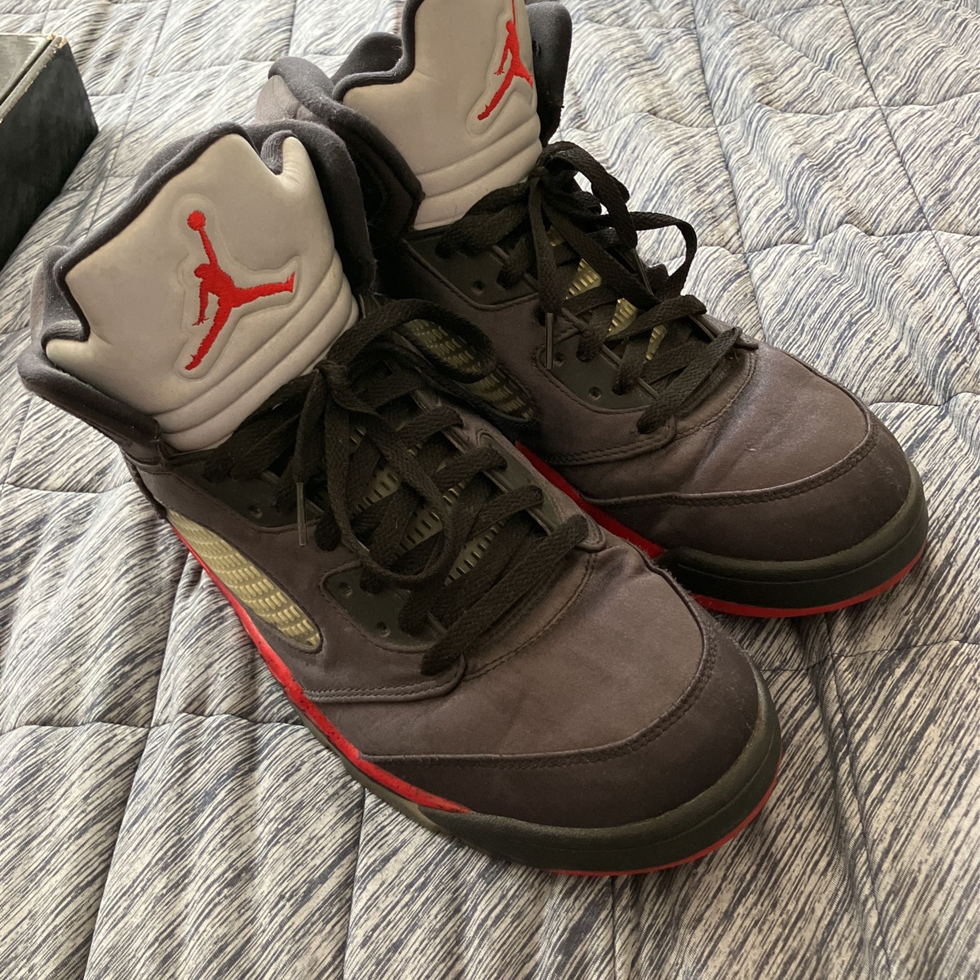 Size 12 Air Jordan 5 Retro Satin Shoes
